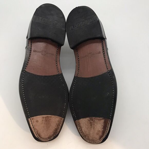Florsheim Lexington 17067-01 Black Leather Oxford Men\'s 9.5D Cap Toe 5-Eye Shoes main image 7